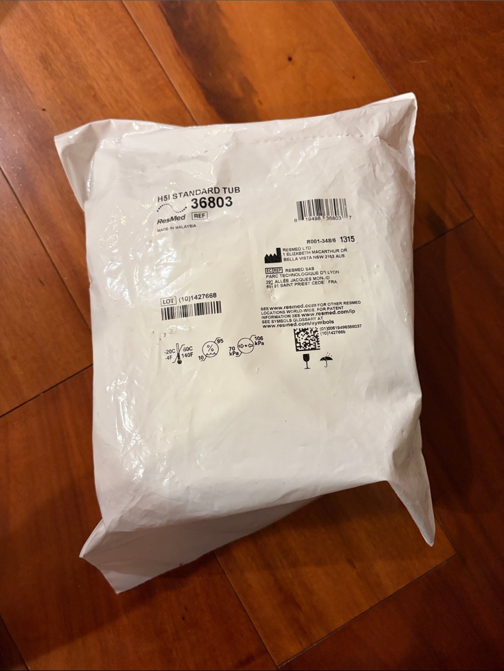 Water Chamber (H5i Standard Tub 36803 Replacement Tub) NWT Sealed